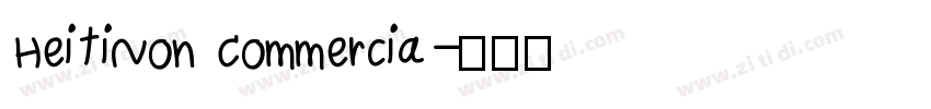 HeitiNon Commercia字体转换